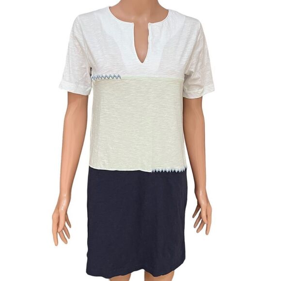 Lisa Todd color block 100% luxury Pima cotton size XS - Picture 1 of 7